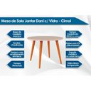 Ver imagem 3 de Mesa Sala Dani 109 + 4 Cad Maia Cinamomo/Bege Cimol