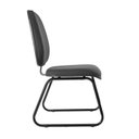 Ver imagem 7 de Cadeira Escritório Interlocutor Fixa Estofada Anatômica Base Sky