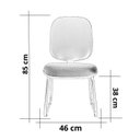 Ver imagem 4 de Cadeira Escritório Interlocutor Fixa Estofada Anatômica Base Sky