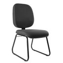 Ver imagem 1 de Cadeira Escritório Interlocutor Fixa Estofada Anatômica Base Sky