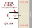 Ver imagem 4 de Perfil Listelo "u", Aço Inox 304, Escovado - 9x15x9mm 2980m