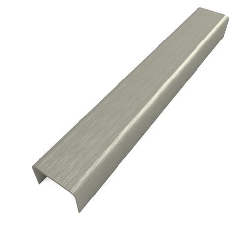 Perfil Listelo "u", Aço Inox 304, Escovado - 9x15x9mm 2980m
