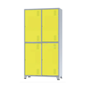 Ver imagem 1 de Roupeiro De Aço Insalubre 4 Portas Vestiário Nr 18/24 Locker Amarelo