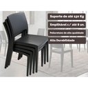 Ver imagem 3 de Cadeira Jantar Hydra Plus Kit C/ 8 Cadeiras Polipropileno Preto Kappesberg