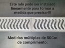 Ver imagem 3 de Grelha Pluvial 15x50 Elite com Suporte e Aro de Fixação - Alumínio Escovado - Znubi Grelhas & Cia