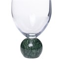 Ver imagem 3 de Jogo 2 Taças para Vinho de Cristal e Mármore Verde 520ml 23113 Mart