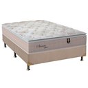 Ver imagem 1 de Cama Box Casal: Colchão Molas Orthoflex MasterPocket Ensacadas Pleasure + Base CRC Suede Bege(138x18
