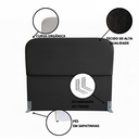 Ver imagem 3 de Cabeceira de Cama Box Casal 140cm Orgânica Preto - Corino