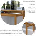 Ver imagem 2 de Mesa Escrivaninha California 110 Cm Nature Tebar