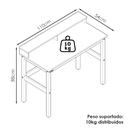 Ver imagem 5 de Mesa Escrivaninha California 110 Cm Nature Tebar
