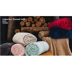 Cobertor Microfibra Flannel Cashemere Soft - Bege - Casal