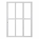 Ver imagem 1 de Porta de Correr Alumínio Branco Sacada 03 Folhas Maxx - 210x180 - Esquerda