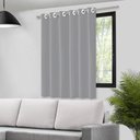 Ver imagem 1 de Cortina Blackout Vida Pratika em Pvc 1 Face com Ilhós 1,40x1,40m Cinza
