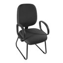 Ver imagem 7 de Cadeira Escritório Interlocutor Fixa Estofada Anatômica Sky com Braço Corsa