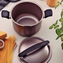 Ver imagem 6 de Espagueteira Tramontina Milazzo em Alumínio Revestimento Starflon Max Amêndoa 22cm 28576422