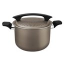 Ver imagem 1 de Espagueteira Tramontina Milazzo em Alumínio Revestimento Starflon Max Amêndoa 22cm 28576422