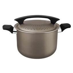 Espagueteira Tramontina Milazzo em Alumínio Revestimento Starflon Max Amêndoa 22cm 28576422 - 1