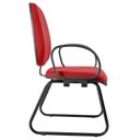 Ver mais imagens de Cadeira Escritório Interlocutor Fixa Estofada Anatômica Sky com Braço Corsa Vermelho