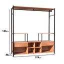 Ver imagem 4 de Guarda Roupa Closet Casal Industrial 174cm 2 Gavetas Barcelona:Demolição