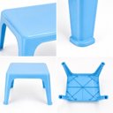 Ver imagem 3 de Mesa Infantil Azul Mesinha Multiuso Escolar Empilhavel Casa Quarto Estudos Kids Meninos