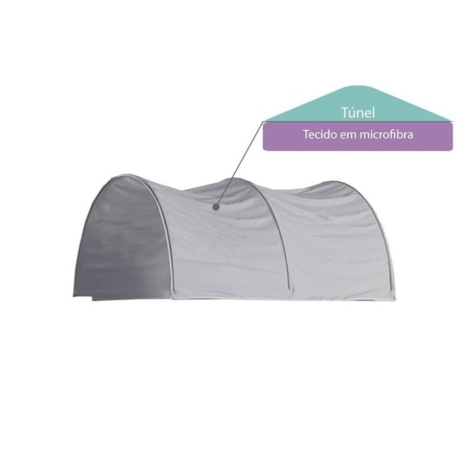 Kit Túnel Microfibra para Cama Infantil da Casatema - 2
