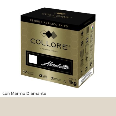 Rejunte Acrilico Pratiko Absoluto - Marmo Diamante- 1kg