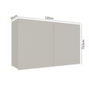 Ver imagem 3 de Armário Aéreo 120cm 2 Portas Cozinha Lisboa