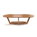 Ver imagem 1 de Mesa de Centro Sala de Estar Mdf Rustica Elegance Oval Novas:nature