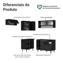 Ver imagem 4 de Armário de Cozinha Completa de Canto 325 Cm Preto Nice Madesa 03