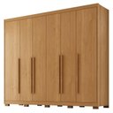 Ver imagem 1 de Guarda Roupa Casal Platinium 6 Portas 6 Gavetas Cinamomo Fosco - Zanzini