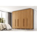 Ver imagem 3 de Guarda Roupa Casal Platinium 6 Portas 6 Gavetas Cinamomo Fosco - Zanzini