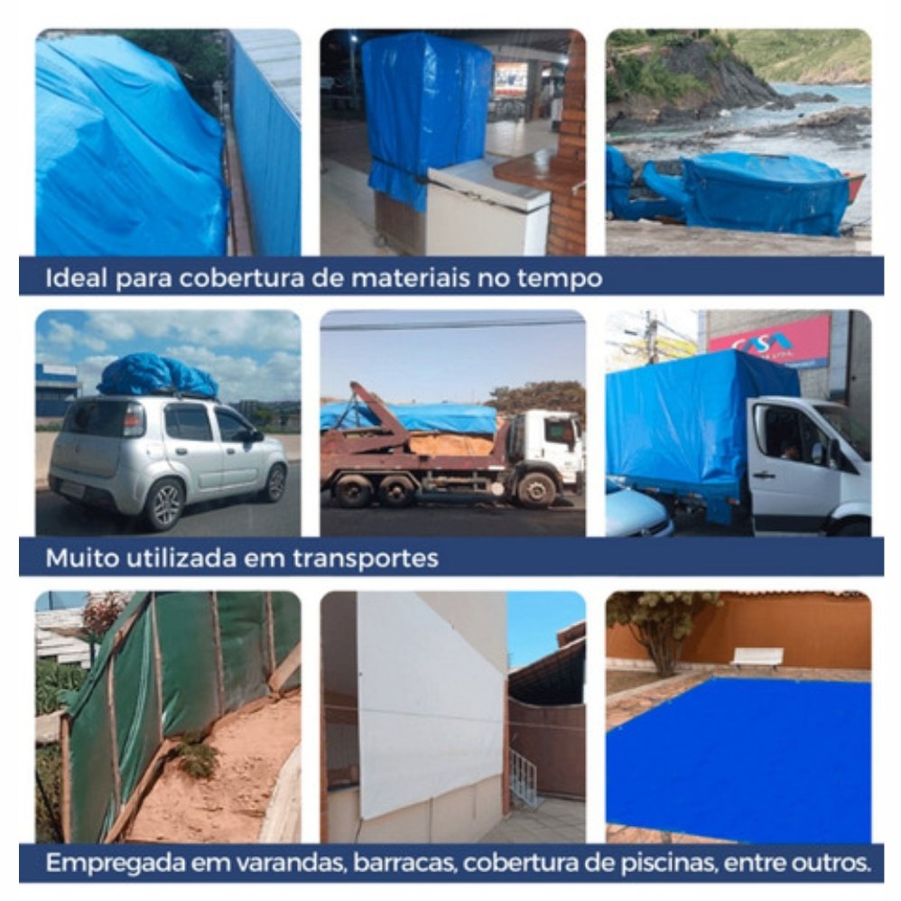Lonaforte Multiuso 300 Micras Pe Uv Azul 3x5 Sowshop - 6
