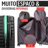 Cópia - Kit Conjunto Mala Viagem Santino Tav502 Expansor Polipropileno 360 Tsa P M G Preto - 3