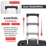 Cópia - Kit Conjunto Mala Viagem Santino Tav502 Expansor Polipropileno 360 Tsa P M G Preto - 4