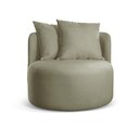 Ver imagem 6 de Poltrona Redonda Orgânica Moon Bouclé Verde 403