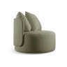 Poltrona Redonda Orgânica Moon Bouclé Verde 403 - 4