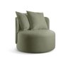 Poltrona Redonda Orgânica Moon Bouclé Verde 403 - 5