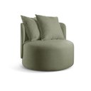 Ver imagem 5 de Poltrona Redonda Orgânica Moon Bouclé Verde 403