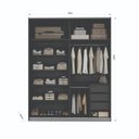 Ver imagem 4 de Guarda Roupa Solteiro 2 Portas 3 Gavetas Veneto