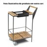 Carrinho BBQ Renar cor Grafite Rustic Brown - 4