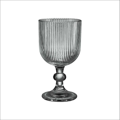 Jogo de 6 Taças Cameratta em Cristal Ecológico 365ml Cinza - L'hermitage