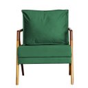 Ver imagem 2 de Kit 2 Poltronas Cadeira Mona Luxo Recepção - Veludo Verde