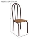 Ver imagem 4 de Conjunto Sala de Jantar 90cm Ilhabela 4 Cad Marrom C- Jambo