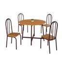 Ver imagem 1 de Conjunto Sala de Jantar 90cm Ilhabela 4 Cad Marrom C- Jambo