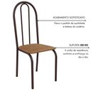 Ver imagem 6 de Conjunto Sala de Jantar 90cm Ilhabela 4 Cad Marrom C- Jambo
