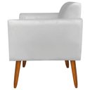 Ver imagem 7 de Poltrona Decorativa Isabella Pés Palito Madeira Suede Cinza - Gran Belo
