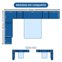 Ver imagem 6 de Guarda Roupa Casal 7 Peças com Nicho Infinity Marrom/Cedro/Branco Line