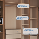 Ver imagem 4 de Guarda Roupa Casal 7 Peças com Nicho Infinity