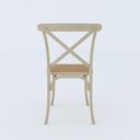 Ver imagem 5 de Kit 6 Cadeiras Katrina X Off White Assento Bege Aço Asturias - Cor: Branco