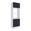 Ver imagem 1 de Kit 2 Fornos Celeste Kappesberg 100% Mdf 4 Portas Branco/azul 70cm